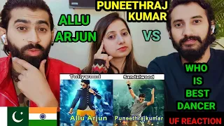 Pakistani Reacts To Puneet rajkumar Vs Allu Arjun Dance steps