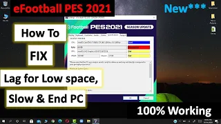 PES  || How to Fix Lag eFootball PES  For Low Space and Slow PC || FitGirl Repacks