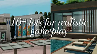 ☆ 10+ must have lots for realistic gameplay | the sims 4 ☆