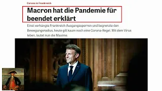 OFFIZIELL: Macron erklärt die Corona-Pandemie für BEENDET!