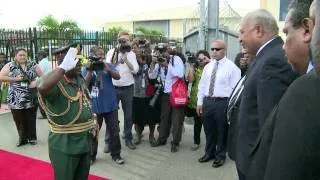 Fijian Prime Minister Begin his State Visit in Papua New Guinea