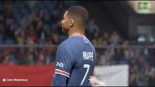 Brand New FIFA 22 - Kylian Mbappé Rabona goal after Messi assist - PSG - try 2 beat THAT