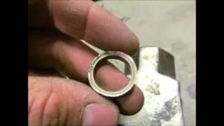 How to make a titanium ring with a hammer and lathe