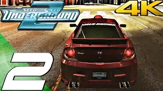 Need For Speed Underground 2 HD - Gameplay Walkthrough Part 2 - Hyundai Tiburon GT (4K 60FPS)