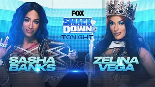 WWE 2K20 - Smackdown - Sasha Banks vs Zelina Vega - Britt Baker attacks Sasha Banks