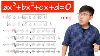 so you want to see the cubic formula