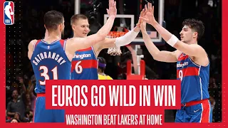 EURO'S GO CRAZY! 🔥 Porziņģis, Avdija & Satoranský propel Wizards past the Lakers! FULL HIGHLIGHTS 📺