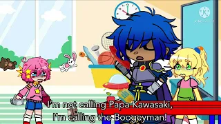 I’m gonna call the Boogeyman📞😈 meme//Ft.Kirby and Meta knight//my au!(Read description!)