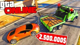 БИТВА ЭВАКУАТОРЩИКОВ! НАШЁЛ LAMBORGHINI HURACAN ЗА 2.500.000$!( GTA 5 Online )