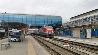 Электоровоз ЭП1М 452 с поездом №145С Назрань-Москва. "Ингушетия".