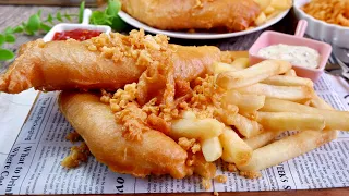 Secret to Making the Crispiest Fish & Chips Ever! 炸鱼薯条 Crispy Prawn Fritter Onion Ring Batter Recipe