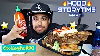 HAWAIIAN FEAST | BARBECUE STEAK, RIBS, CHICKEN, MACARONI PASTA | ONO HAWAIIAN BBQ MUKBANG/STORYTIME