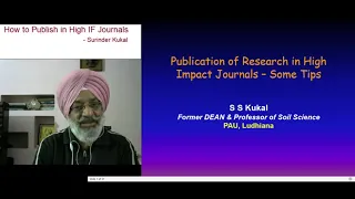 Ch Misc. (L-4) How to publish in high IF Journals