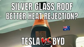 Silver Coating Glass Roof for Heat Rejection BYD Seal vs Tesla Model Y