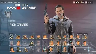 Rick Grimes - All Voicelines Menu Animations The Walking Dead Modern Warfare III