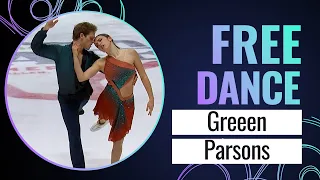 GREEN / PARSONS (USA) | Ice Dance Free Dance | Skate America 2023 | #GPFigure