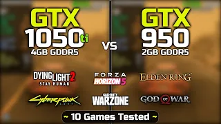 GTX 1050 Ti vs GTX 950 - Test In 10 Games