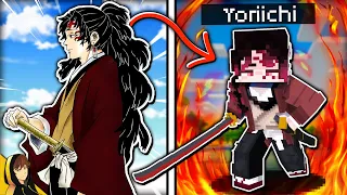 Unlocking UNIMAGINABLE Power as YORIICHI in Minecraft's Demon Slayer Mod!