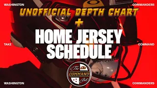 The COMMAND Post LIVE! | Unofficial Depth Chart Analysis + Home Jersey Schedule + Camp Day 13