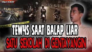 PELAJAR MENINGG4L SAAT BALAP LI4R! SATU TONGKRONGAN DI GENTAYANGIN! MERINDING