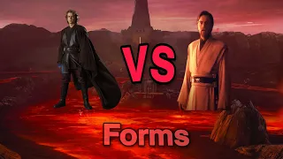 Obi-wan forms vs anakin forms #starwars #trending