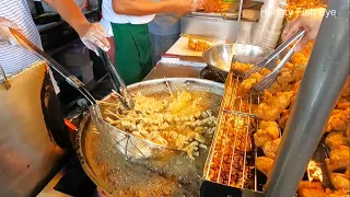 Filipino Street Food | Fried Chicken Neck , Calamares, Beef Soup - Street Food In Pampanga