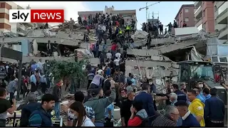 New Pictures: Buildings collapse as massive earthquake hits Greece and Turkey