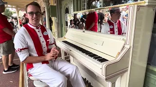 Disney's  Pianist Grayson playing our favorite songs in Magic Kingdom Summer 2023