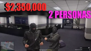 Como sacar 2,350,000 2 Personas Golpe al casino - SIGILO | GTA 5 Online