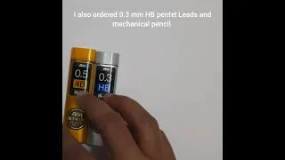 Unboxing Pentel mechanical leads 0.3 mm HB and 0.5 mm 4B