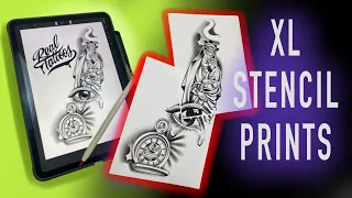 HowTo print extra large stencils with an iPad￼