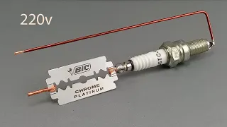 How to generate free 220v electricity with spark plug for use at home
