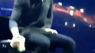 Shawn tripping on stage