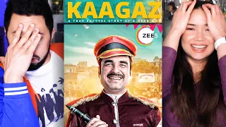 KAAGAZ | Trailer Reaction | Pankaj Tripathi, Sandeepa Dhar | Reaction by Jaby Koay & Achara Kirk