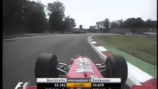 F1 Monza 2004 Q1   Rubens Barrichello Lap