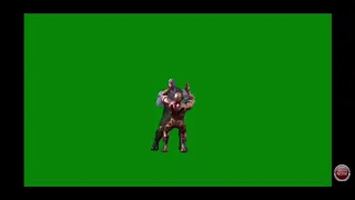 Iron man fighting in green screen
