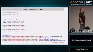 CppCon 2017: Nicolai Josuttis “C++ Templates Revised”