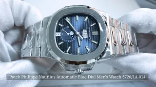 Patek Philippe Nautilus Automatic Blue Dial Men's Watch 5726/1A-014