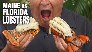 Maine LOBSTER vs Florida LOBSTERS Cookoff - OMG!!