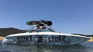 Duramax powered mastercraft X80 on the lake