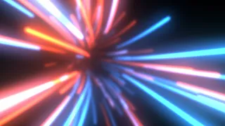 Flying in Futuristic Data Stream Technology Tunnel of Glowing Lines 4K VJ Loop Moving Background