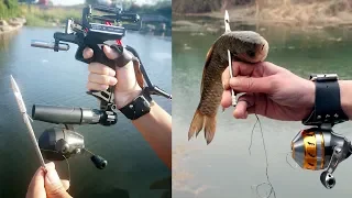 СУПЕР РОГАТКА для Рыбалки / Slingshot fishing