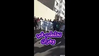 تظاهرات عائلات الحراقة في وهران