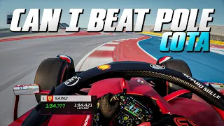 F1 2022 US GP: CAN I BEAT THE POLE LAP?