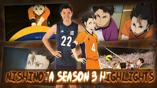 Team USA Olympic Libero Reacts to Nishinoya Haikyu!! Season 3