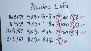 ล่างตัวเดียว สิบล่างตัวเดียว 7 ออก 79 ให้งวด 2พ.ค.67