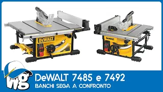 Dewalt 7485 e 7492 a confronto