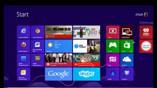 Windows 8 START BUTTON -- just like Windows 7 or XP.