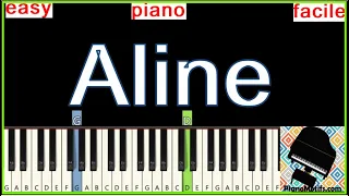 Aline - Christophe -Tutoriel de  PIANO Intermédiaire FACILE