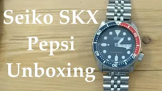 Seiko SKX Unboxing Pepsi SKX009 affordable dive watch SKX007